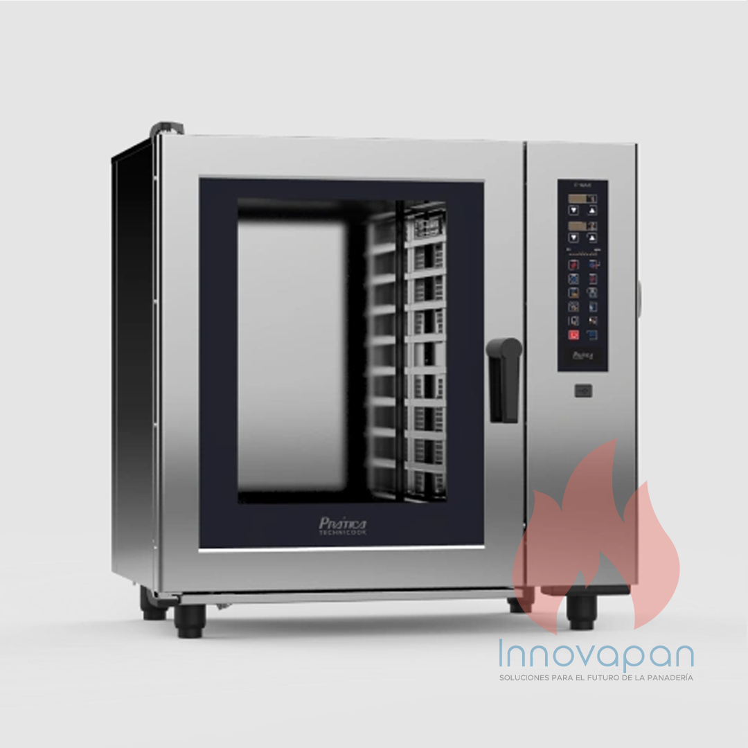 Horno Combinado 10 bandejas GN1/1 trifásico, PRATICA C-MAX10