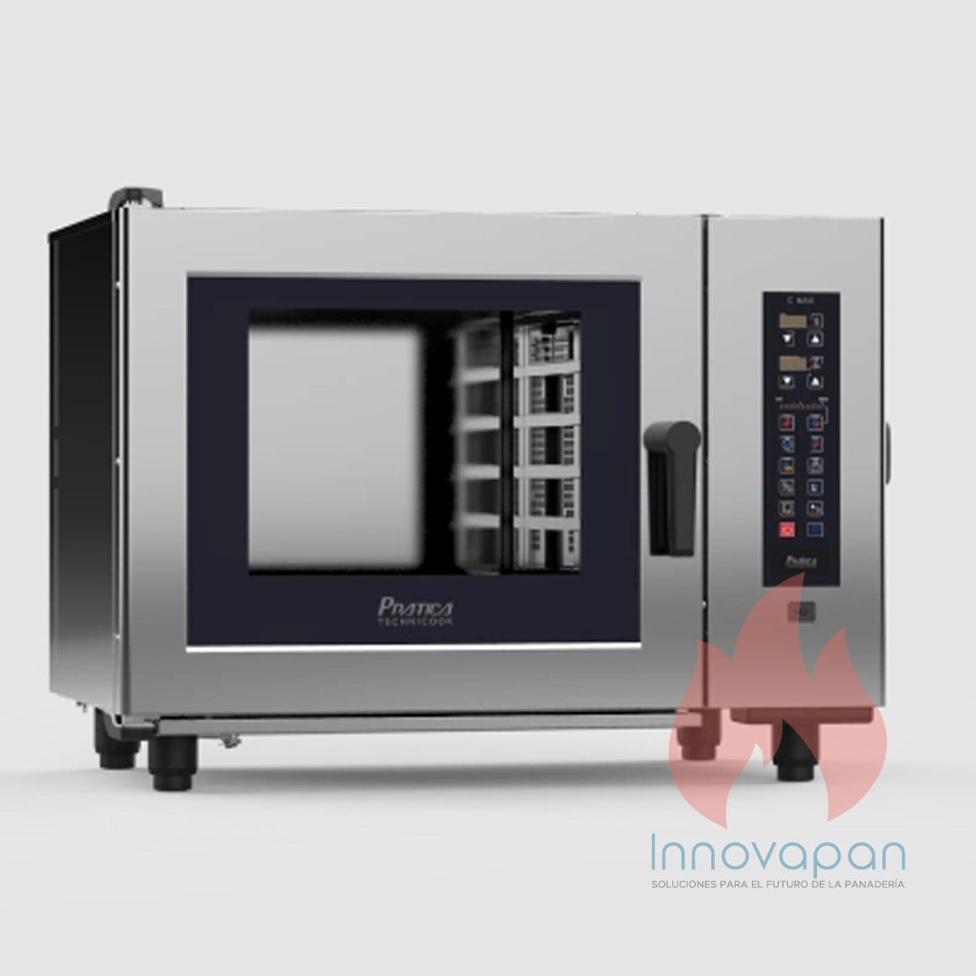 Horno Combinado 6 bandejas GN1/1 trifásico, PRATICA C-MAX6